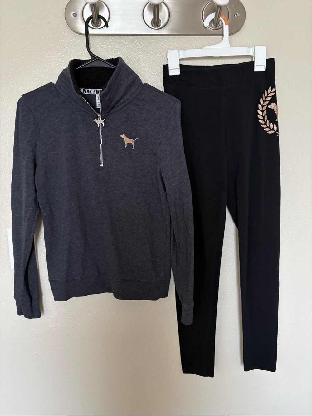 VS PINK Light sweat shirt and active pants Size XS